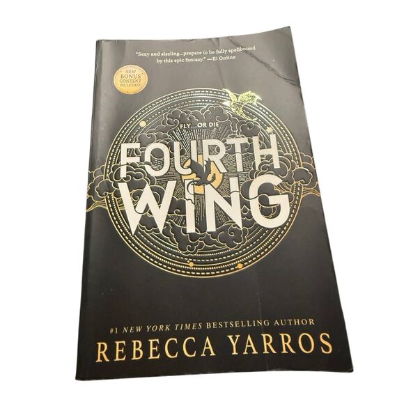 Fourth Wing by Rebecca Yarros Dragon sprayed edges Paperback - Picture 2 of 9